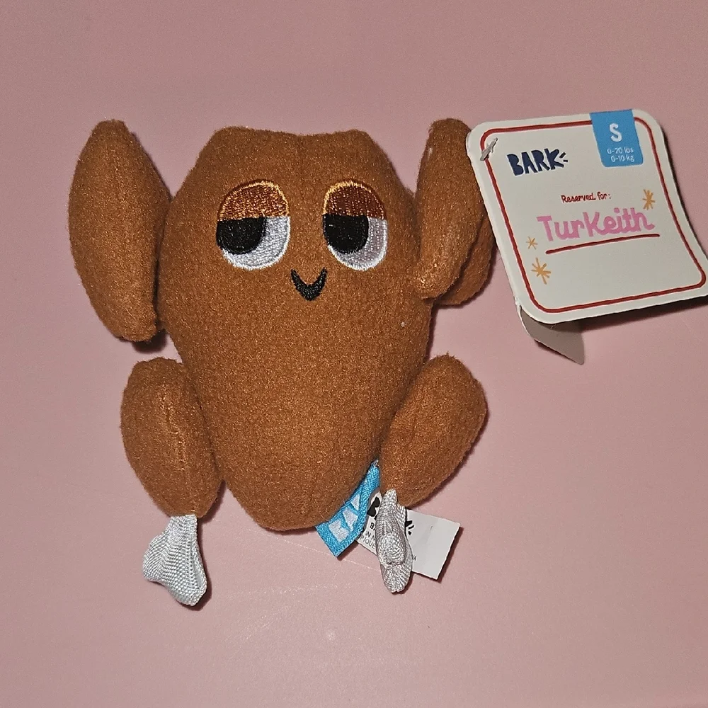 Bark Brown Plush Turkey Dog Toy